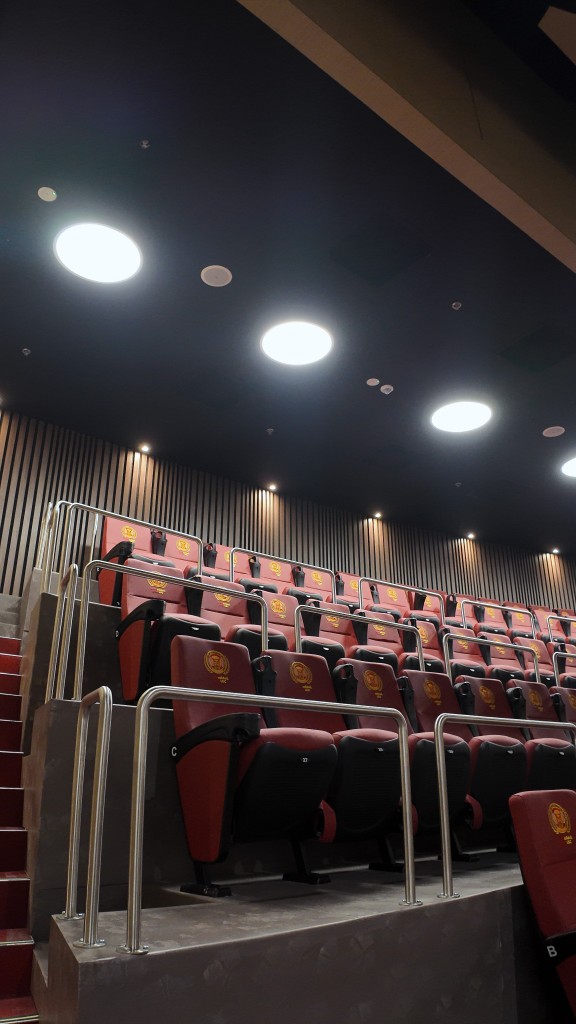 Detalle de las graderías y sillas de Arena USC