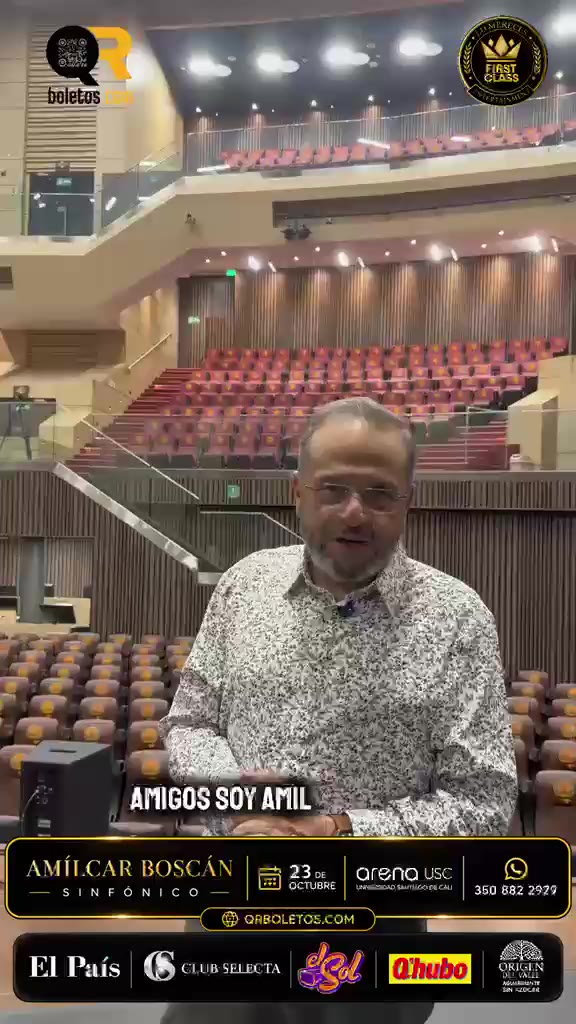 Amílcar Boscán en el video «Invitación original de boletería»